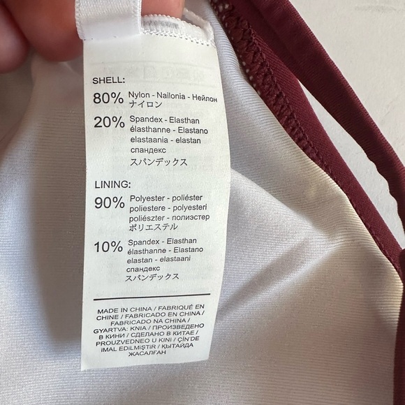 Cupshe‎ Strappy Halter Bikini & Bottom Swimwear M Burgundy Beachy Resort - Picture 9 of 13